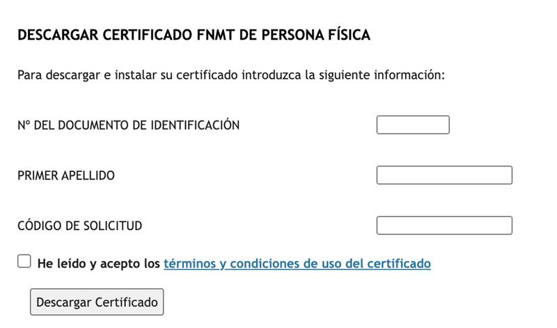 Descargar e instalar el certificado digital 13 formulario descarga certificado