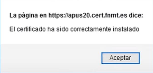 Descargar e instalar el certificado digital 17 mensaje exito descarga certificado digital